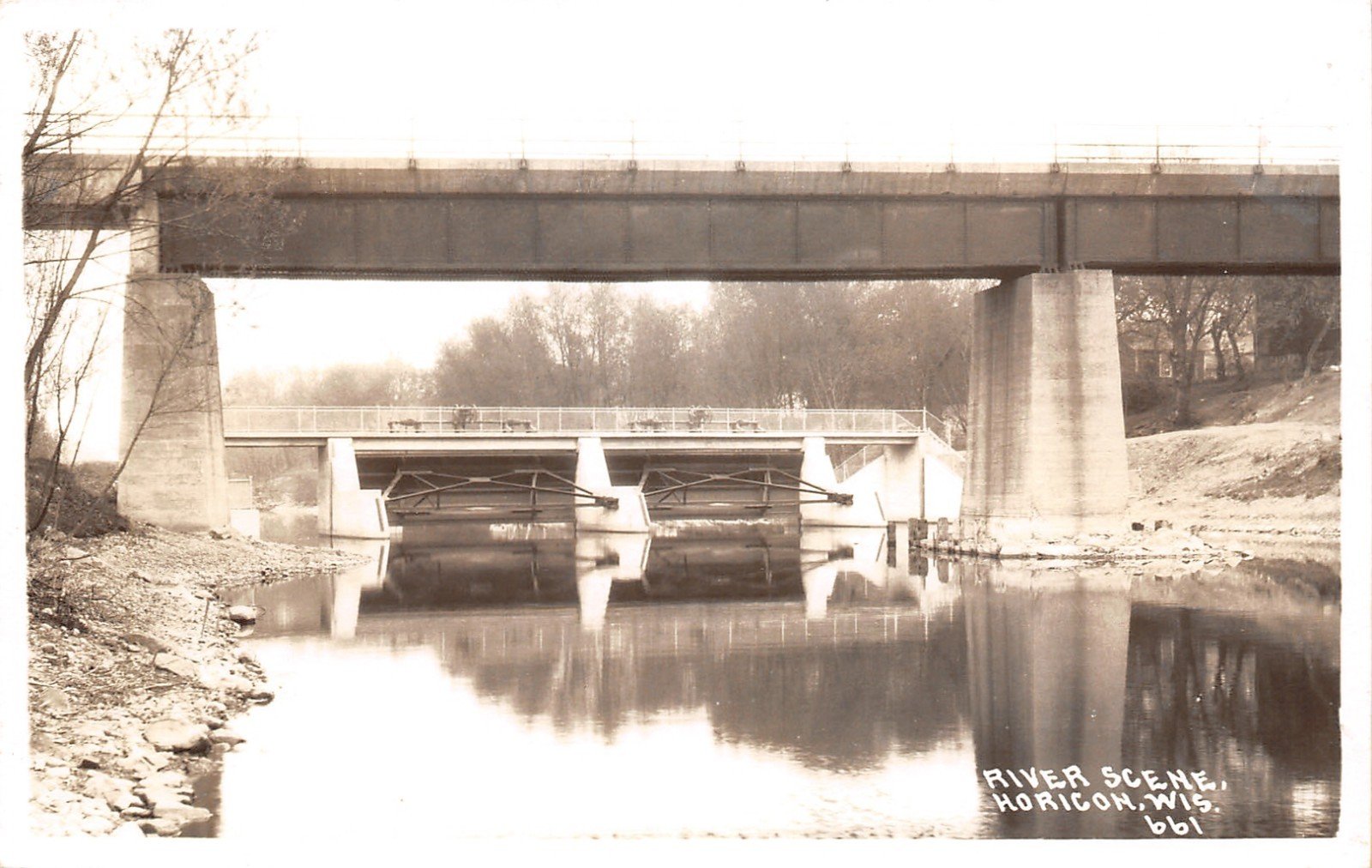 Postcard of bridge